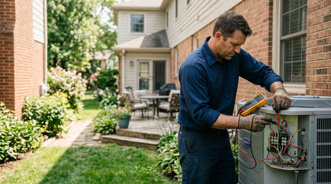 HVAC technician working near Evansport, OH